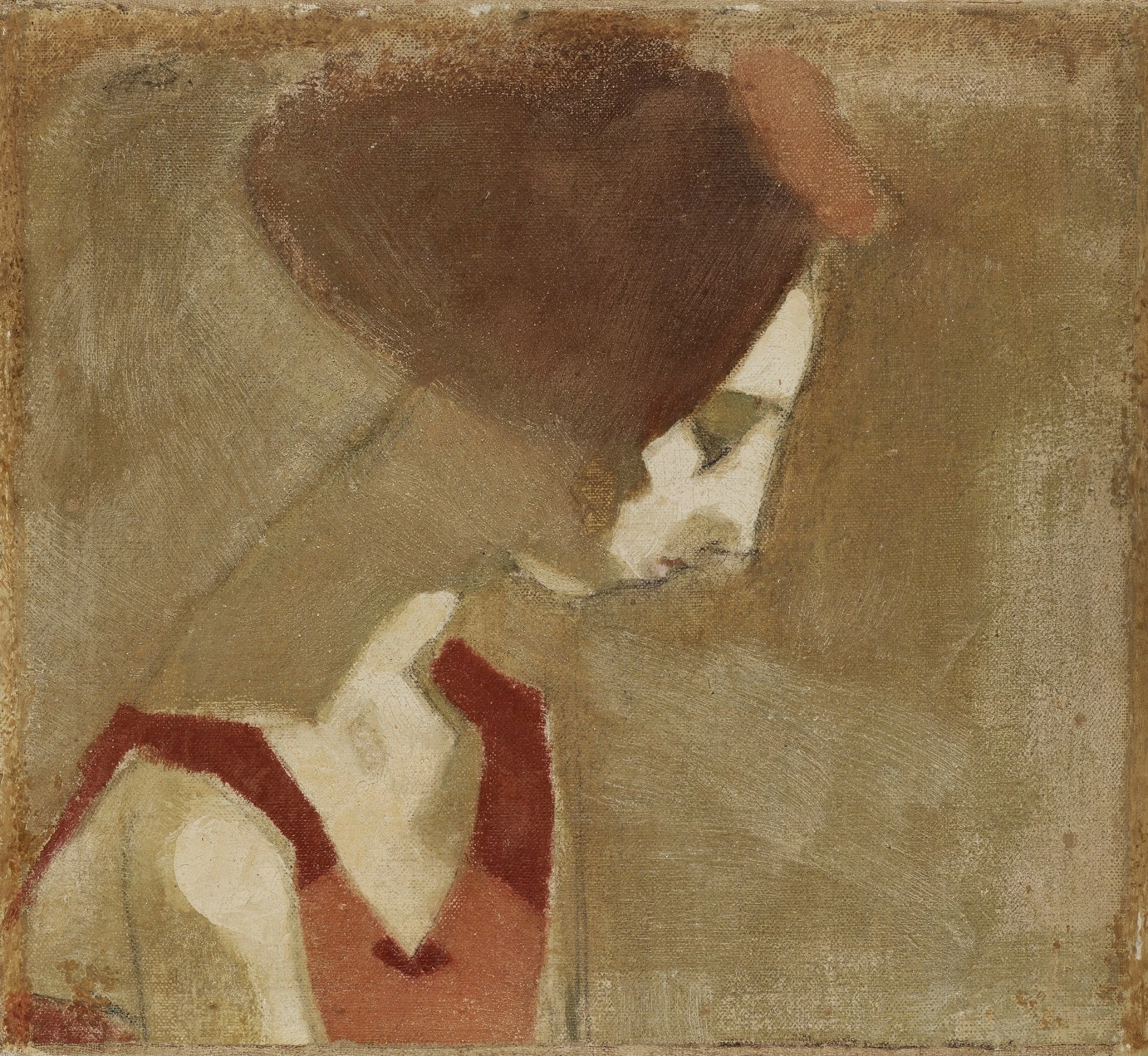 Ragazza con collo di cigno